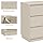 RoyaCraft Wide Nightstand with 3 Drawers, Modern Chest of Drawers for Bedroom, Large End Table with Hidden Pull-out System, Wooden Dresser for Living Room, Entryway