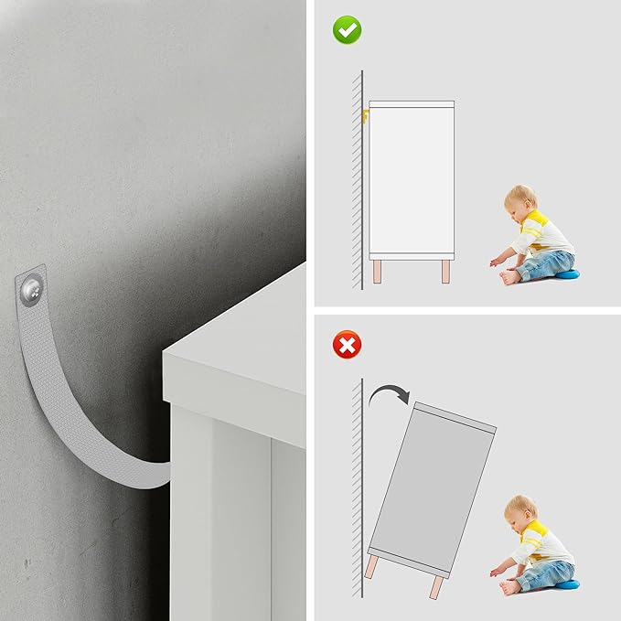 White 6 Drawer Dresser 47" Wide, Modern Wood Chest of Drawers, Double Silent Slide Drawers Storage Organizer Cabinet for Bedroom, Nursery, Living Room, Hallway