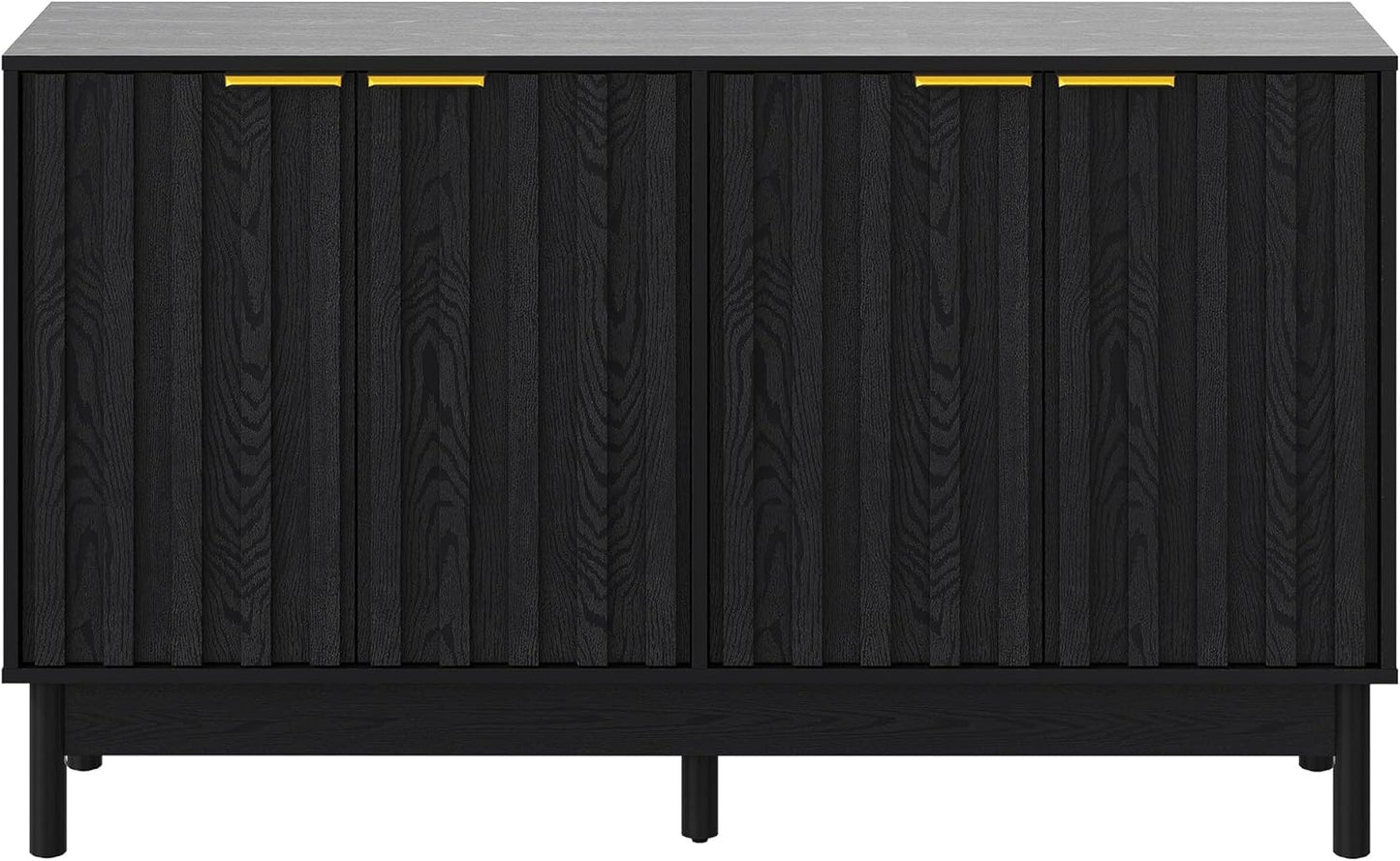 Royalcraft 50'' Buffet Cabinet with Storage, Fluted Sideboard with Doors and Adjustable Shelves, Wood Credenzas Console Table, Coffee Bar Cabinet for Kitchen, Dining Room, Living Room