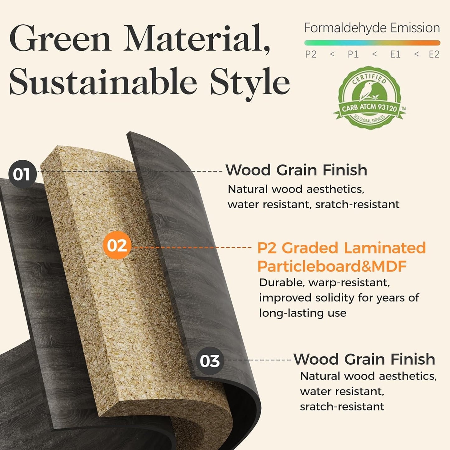 RoyalCraft 70” Mid Century Modern TV Stand