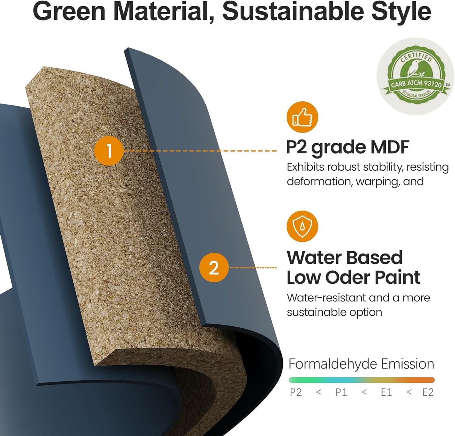 May in Color Console Cabinet, 58'' Wood Sideboard Buffet Cabinet with Storage & 4 Doors, Mid Century Modern Pantry Cabinet for Entryway, Living Room, Bedroom, Dining Room, Blue