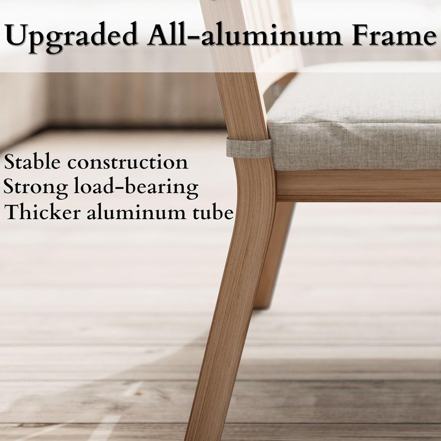 RoyalCraft 6 Pieces Patio Dining Sets, Aluminum Outdoor Dining Table with 4 Chairs and Bench, Outdoor Patio Dining Furniture Set with Removable Cushion for Lawn, Garden, Backyard, Brown