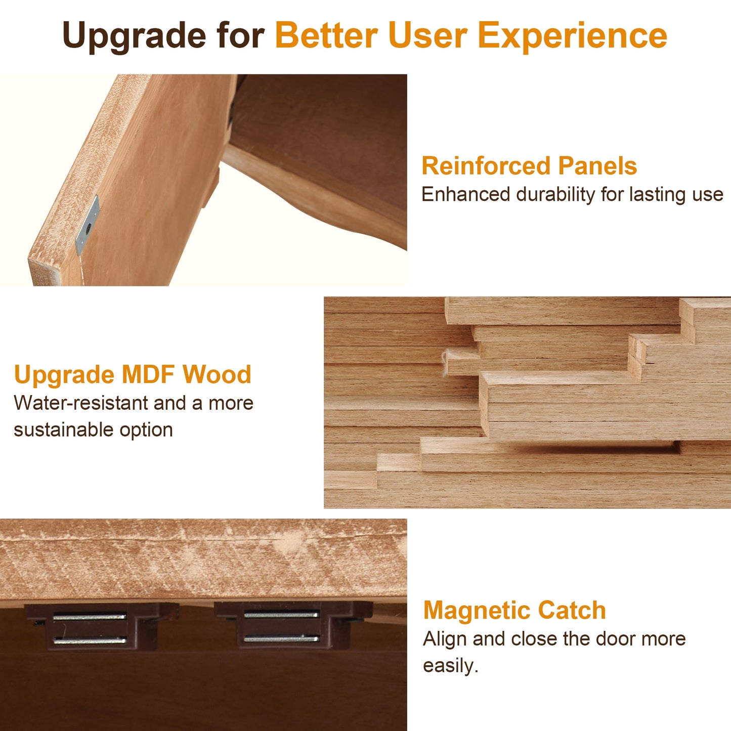 RoyalCraft 2-Door Storage Cabinet, Accent Buffet Server Cabinet, Kitchen Sideboard Cabinet, Wood Cabinet Organizer for Hallway, Dining Room, Living Room, Entryway