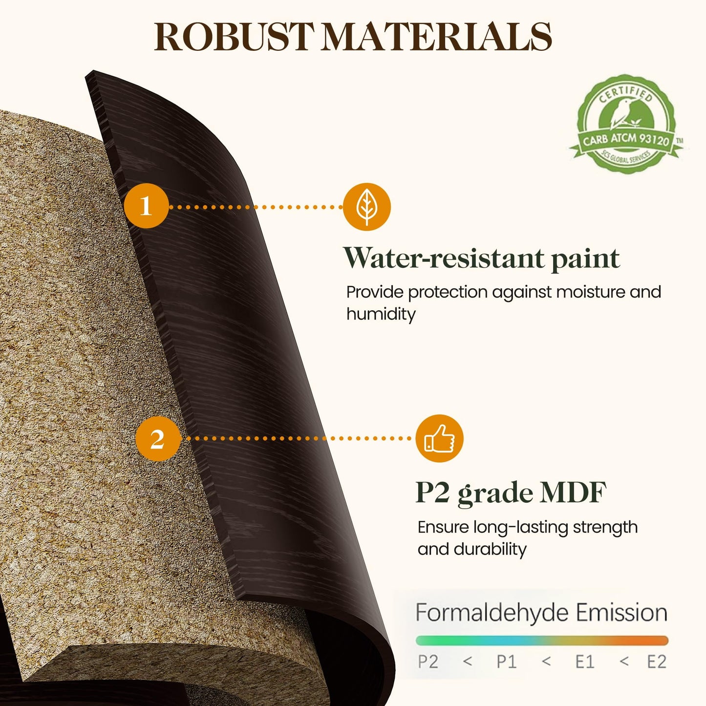 RoyalCraft Bathroom Medicine Cabinet with Mirror, Vanity Wall Mounted Storage Cabinet with Adjustable Shelves and Towel Bar, Hanging Wall Cabinet for Bathroom, Laundry, Living Room, Brown