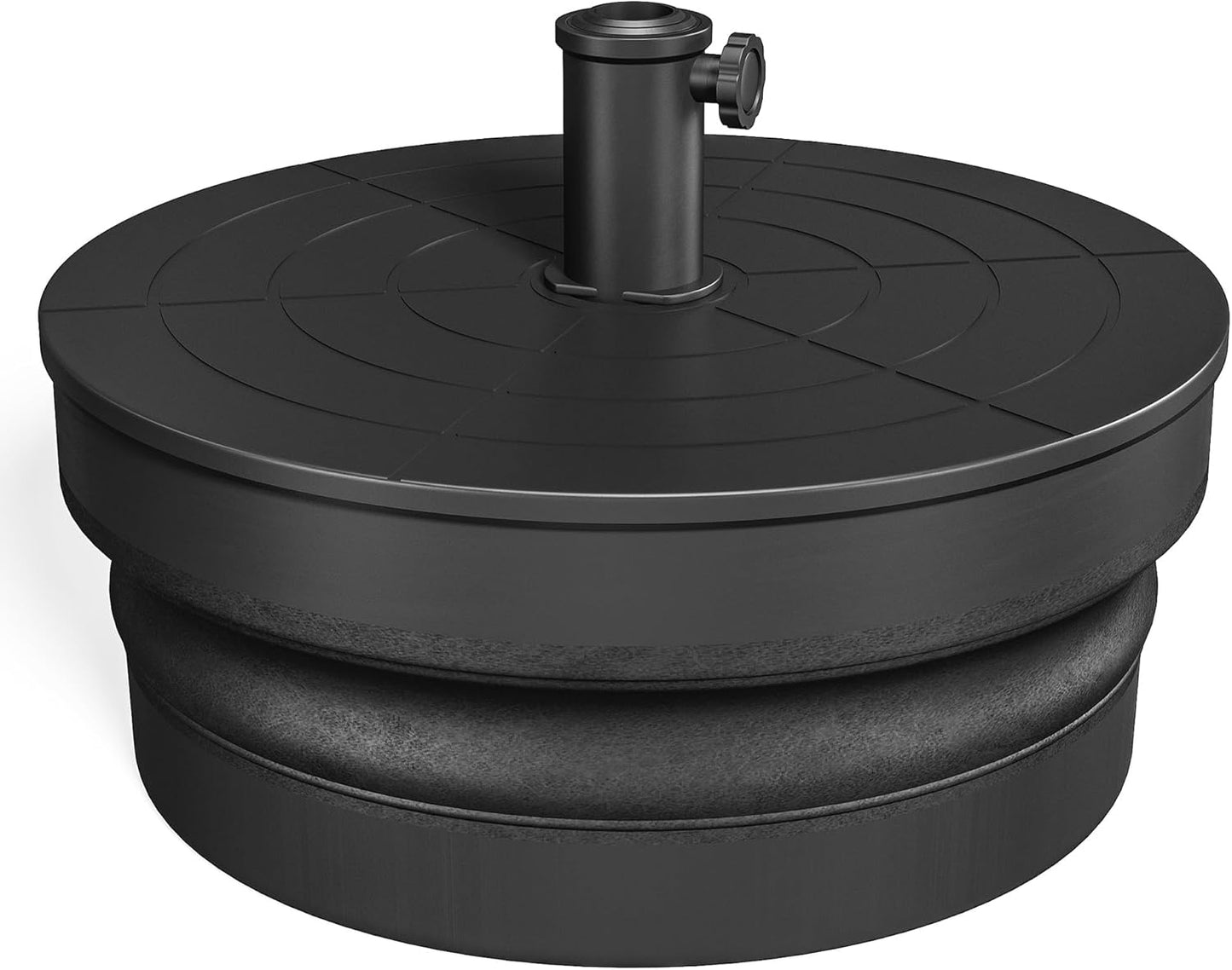 Outdoor Umbrella Base, Foldable Weighted Patio Umbrella Stands, Umbrella Base Suitable with 1.26''-1.89'' Pole Sizes, Heavy Duty Base for Holding Water, Sand, Gravel, HDPE Rust-Proof Base for Patio