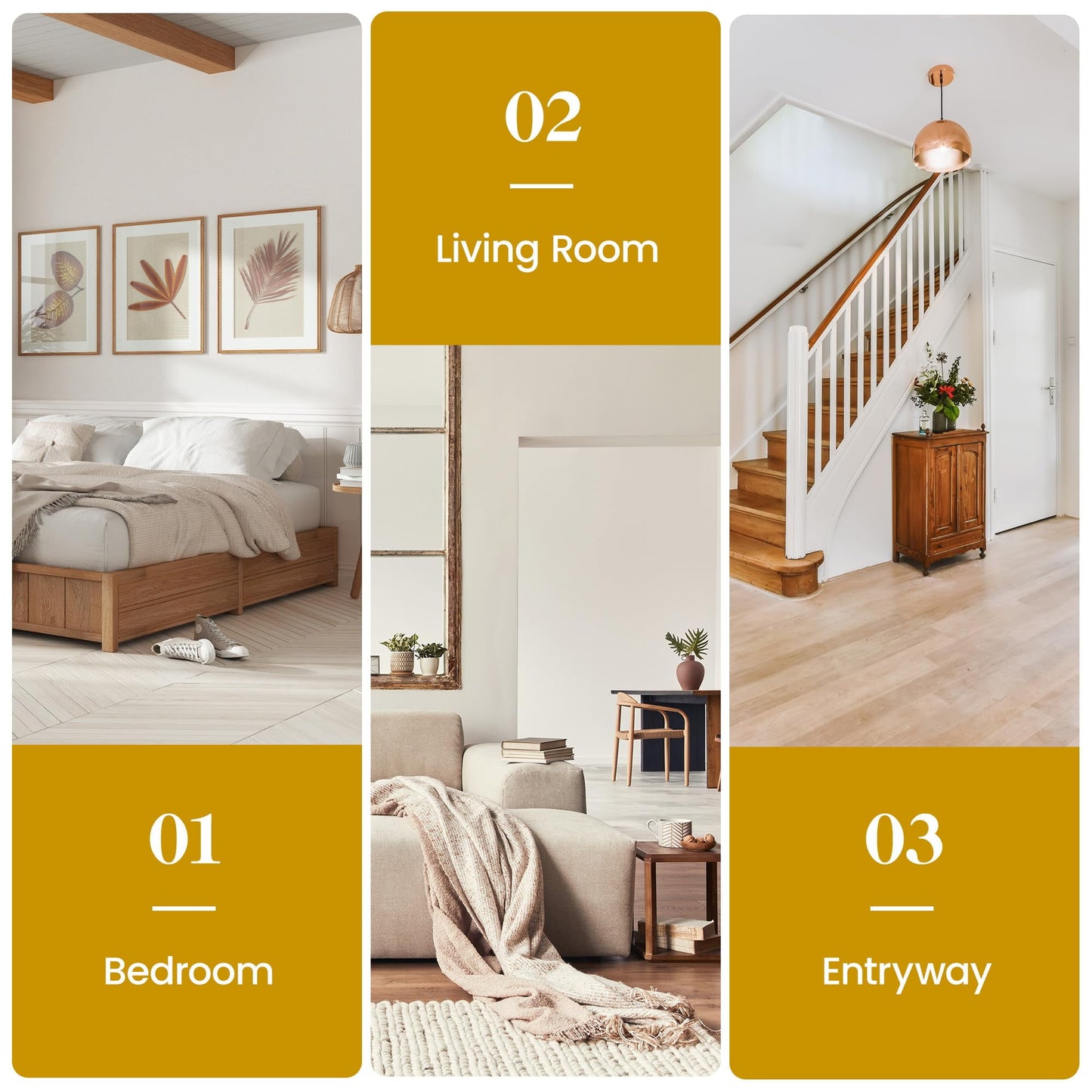 RoyalCraft Farmhouse Wood Mirror, Square Decorative Mirrors for Wall, Small Hanging Mirror, Wall Mirrors for Living Room, Bedroom, Dining Room, Entryway, Hallway, Gray, 23.6¡° X 23.6"