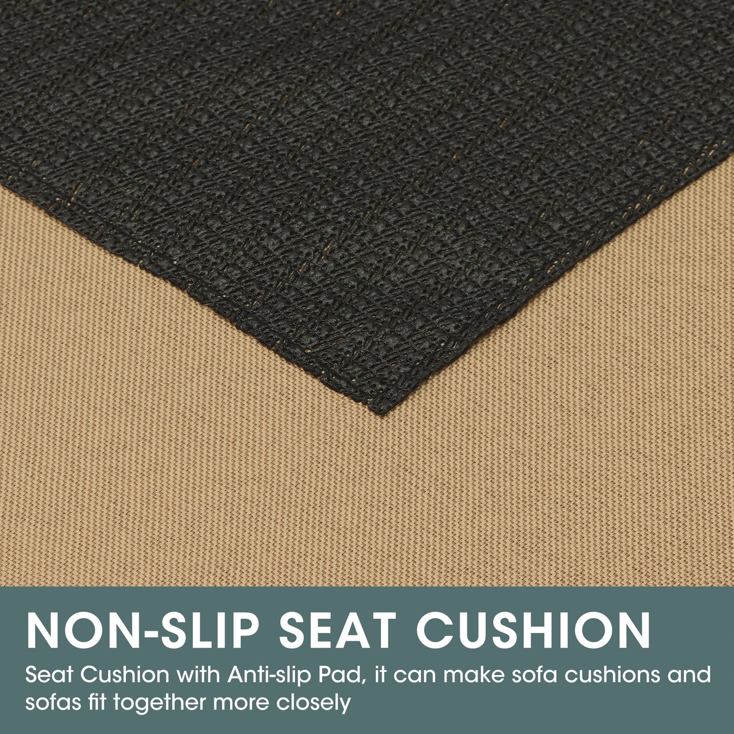 Royalcraft 7-Piece Patio Furniture with Waterproof Outdoor Coffee Table, Ergonomic Design, Lightweight Aluminum Frame, All-Weather Wicker Rattan, Non-Slip Cushions, Brown Wicker and Dark Grey Cushion