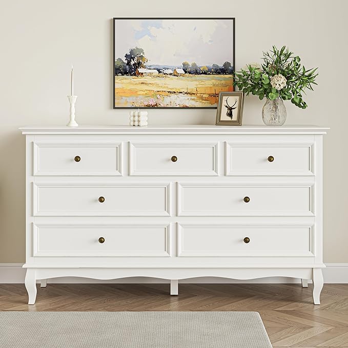 Royalcraft Dresser for Bedroom, Modern 7 Drawer Dresser with Solid Woo – RoyalCraft Royalcraft Dresser for Bedroom, Modern 7 Drawer Dresser with Solid Woo – RoyalCraft