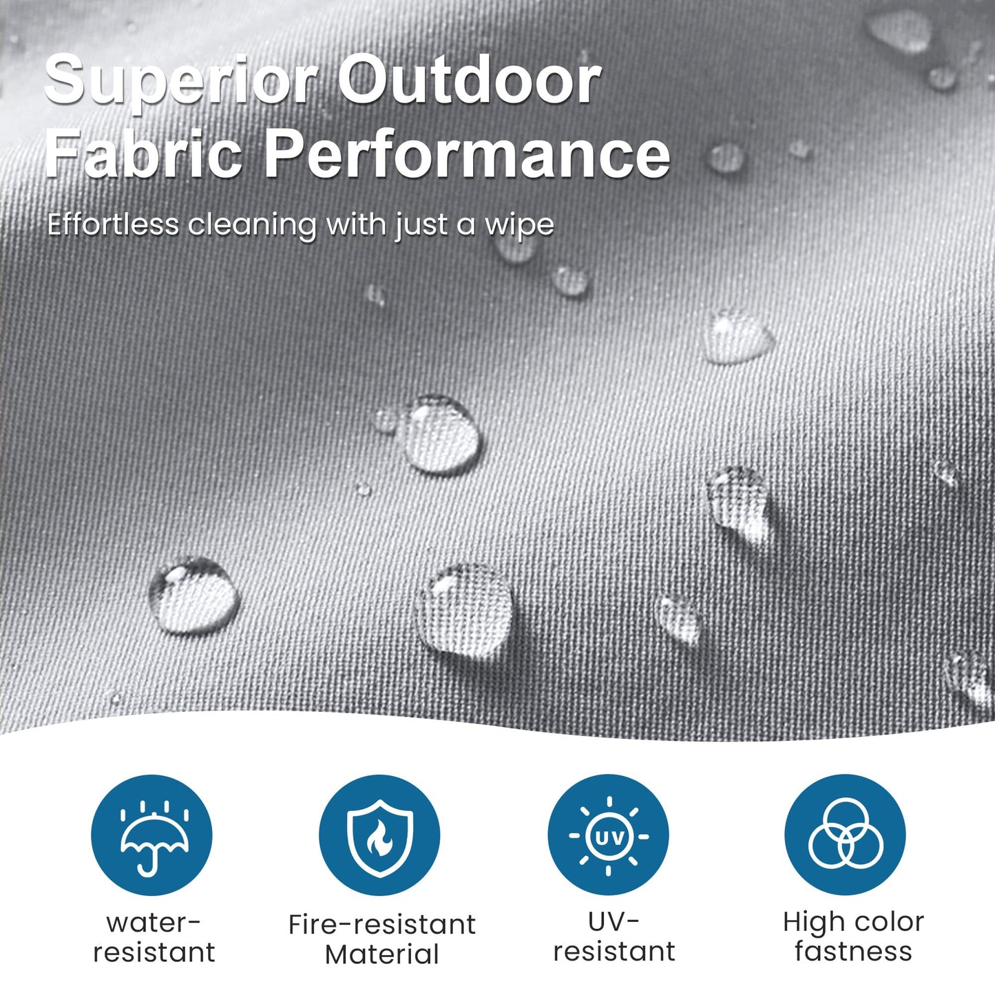 CozyHome Aluminum Outdoor Loveseat, All-Weather Metal Patio Furniture Sofa, Patio Sofa Chair for Porch Backyard Garden, Grey