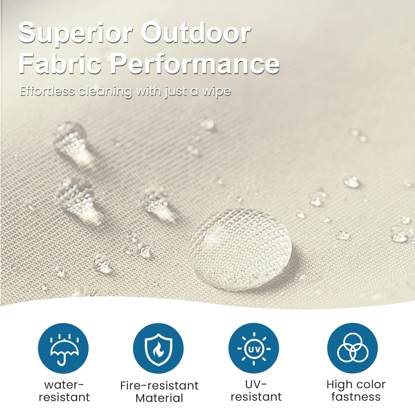 CozyHome Aluminum Patio Furniture, 7 Piece Metal Outdoor Furniture Set with Coffee Table & Ottomans, Modern Patio Sofa Sets Outdoor Conversation Set for Pool Garden Porch Backyard, Beige