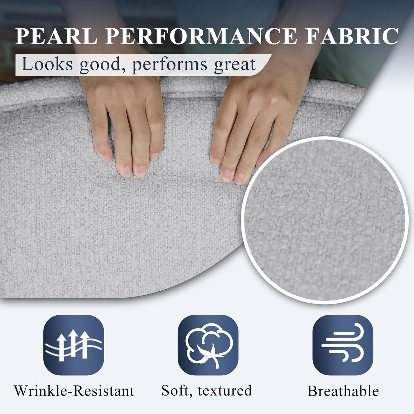 Swivel Accent Chair, Fully Assembled Round Barrel Chairs, Oversized Upholstered Armchair with 360-Degree Base, Modern Club Chair for Living Room, Bedroom, Office, Grey