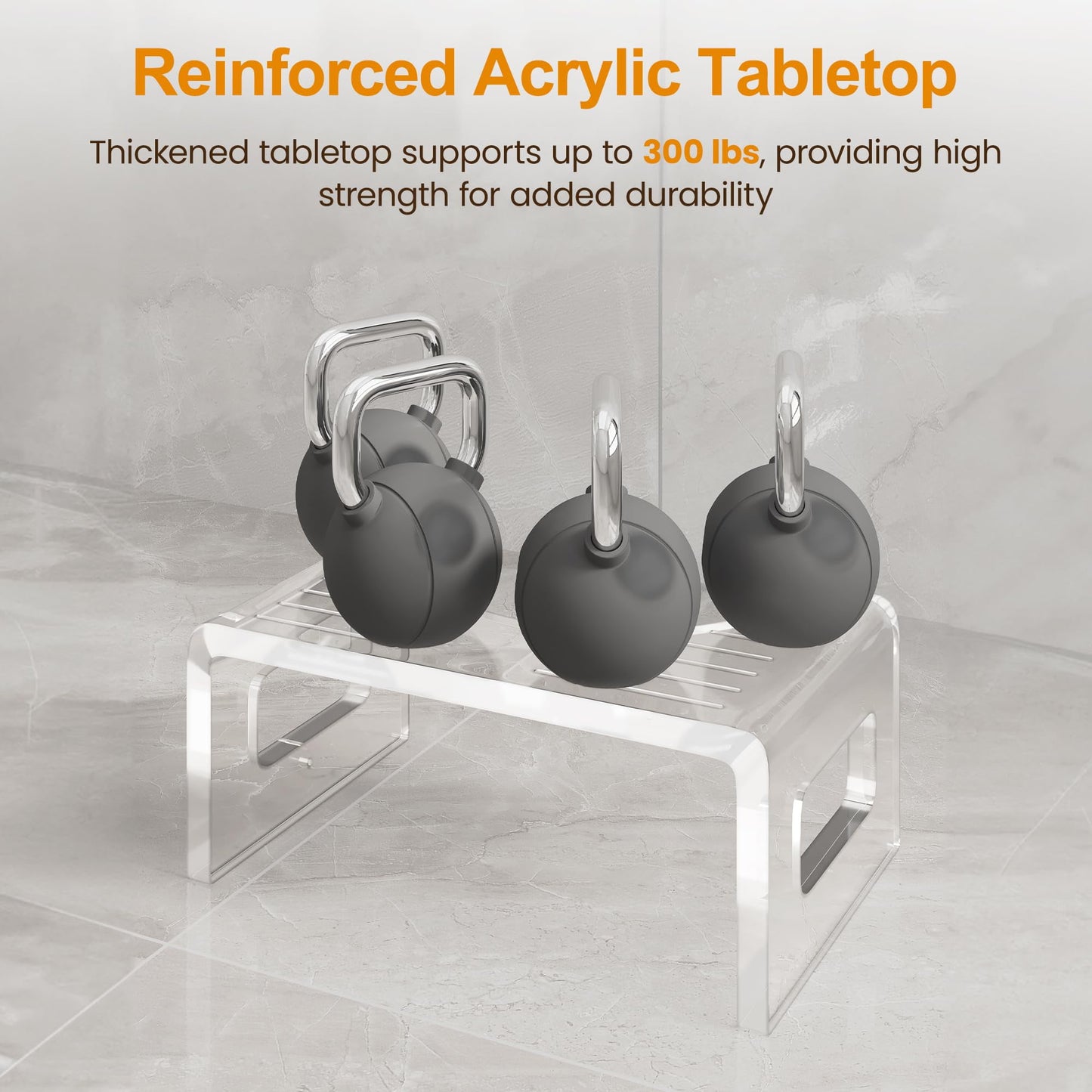 Superjoe Toilet Poop Stool, 7" Height Squatting Poop Foot Stool, Arcylic Portable Bathroom Non-Slip Potty Step Stool, Stable Healthy Toilet Assistance Step Stool for Children & Adults