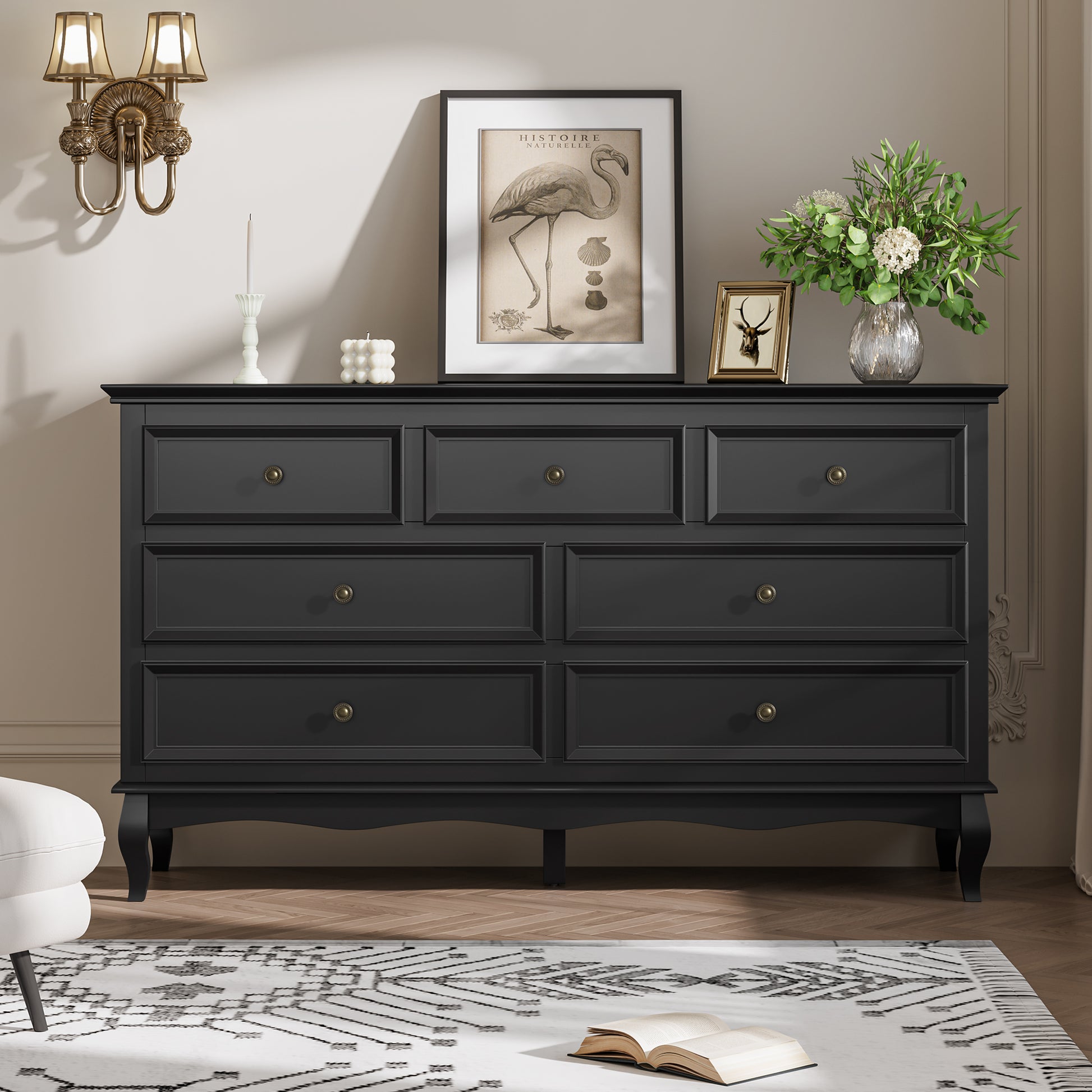 Royalcraft Dresser for Bedroom, 7 Drawers Dresser with Distinctive Wo – RoyalCraft Royalcraft Dresser for Bedroom, 7 Drawers Dresser with Distinctive Wo – RoyalCraft