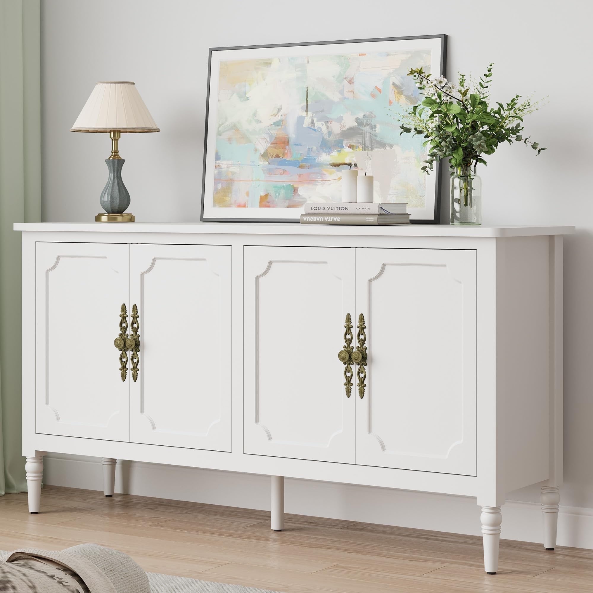 May in Color Sideboard, 58'' Mid Century Modern Storage Sideboards wit ...