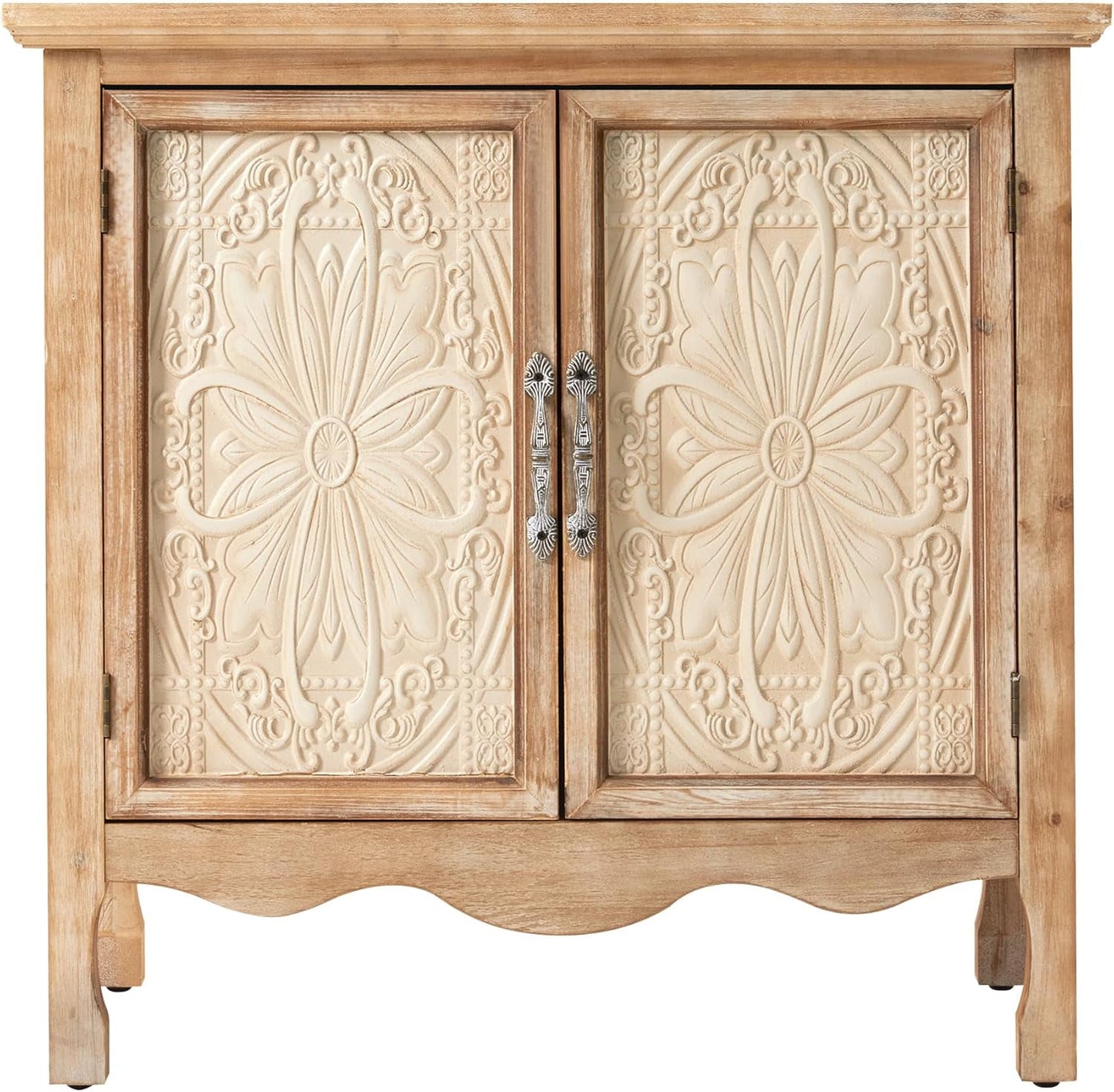 RoyalCraft 2-Door Storage Cabinet, Accent Buffet Server Cabinet, Kitchen Sideboard Cabinet, Wood Cabinet Organizer for Hallway, Dining Room, Living Room, Entryway