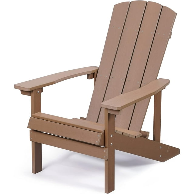 Royalcraft Adirondack Chairs, Weather Resistant Hips Plastic Fire Pit Chairs, Modern Poly Adorondic Outside Chairs, 350 LBS Adirondack Chair for Easy Assembly, White