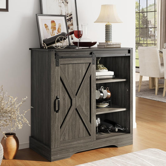 Royalcraft Farmhouse Coffee Bar Cabinet with Storage