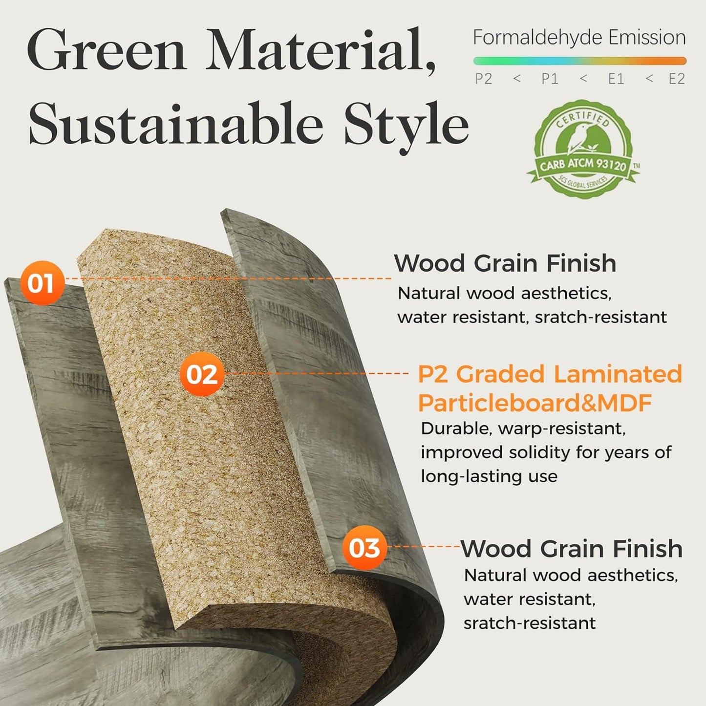 Royalcraft Entryway Table with Storage Cabinets, 46" Modern Farmhouse Console Table with Sliding Barn Door, Wood Rustic Sofa Table with Adjustable Shelf for Hallway, Living Room, Foyer, Light Grey